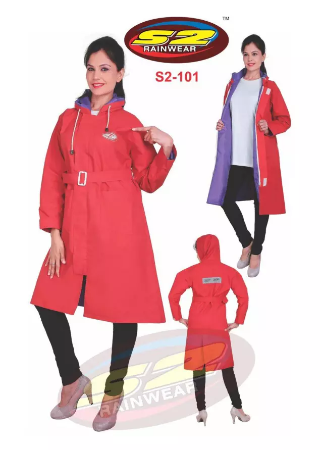 Teflon-Long-Rain-Coat-with-Taping-Ladies-Premium-Quality-S2-101